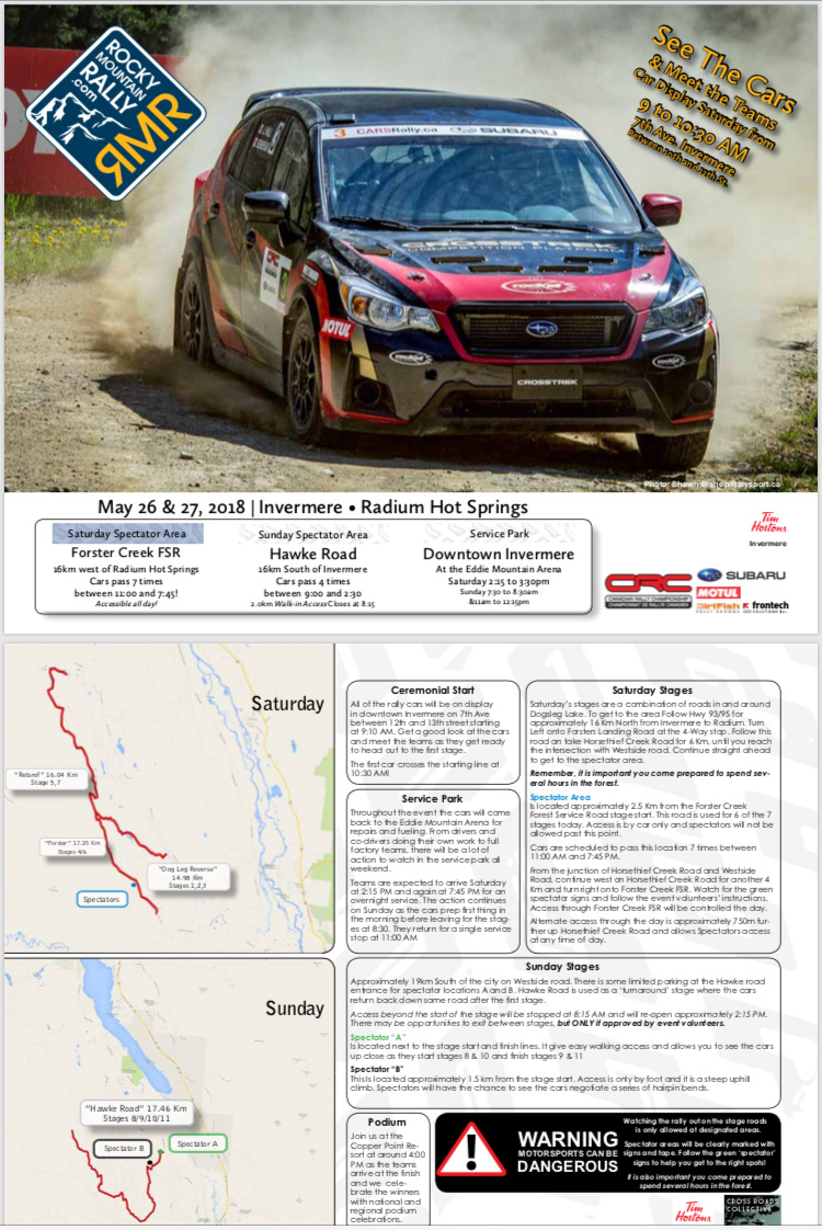 Spectator Guide | Rocky Mountain Rally